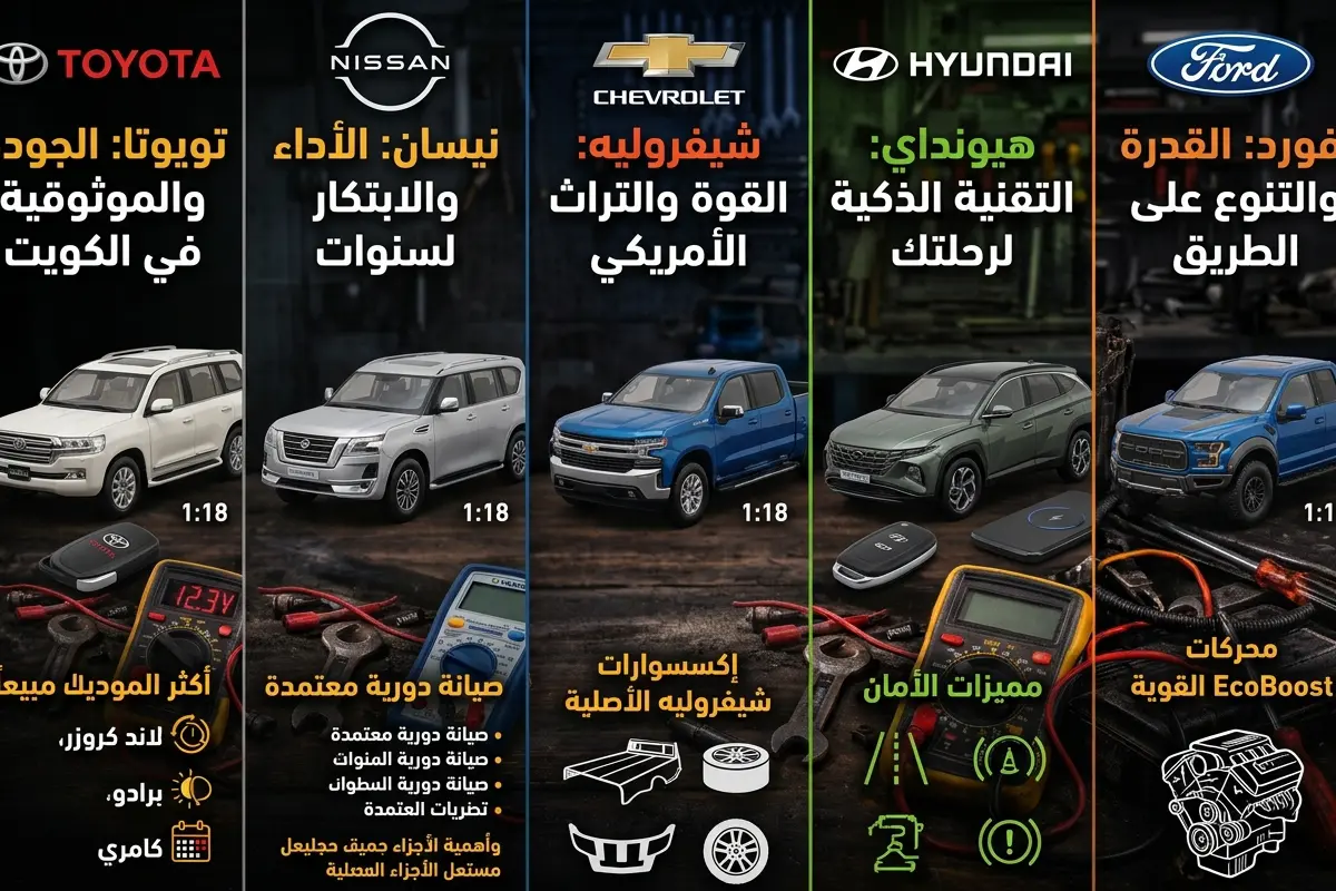 تغطية شاملة لجميع أنواع السيارات في الكويت